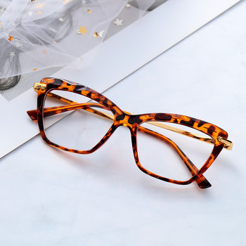 Fashion Cat Eye Σκελετός Γυναικεία γυαλιά γυαλιών γυαλιών με όψη όψης κρυστάλλου μπορούν να εξοπλιστούν με ανδρικά γυαλιά γυαλιών Myopia
