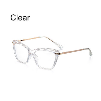 Moodne kassisilma prillide raam Lihvitud kristallist naiste prillid võivad olla varustatud lühinägelikkuse prillide meeste prillide raamiga