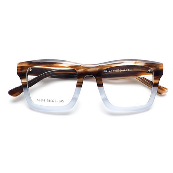 Винтидж ръчно изработени ацетатни очила с квадратна рамка Мъжки оптични очила Сменяеми лещи Диоптрични очила за жени Очила