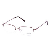 Rame de ochelari pentru bărbați pentru progresivă/miopie Jumătate de margine dreptunghi metalică/maro Superfitting Flexibil Confortabil