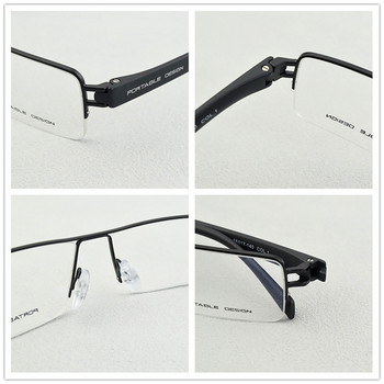 квадратна рамка за очила мъжки P9034 ретро оптична рецепта късогледство далекогледство свръхлека голяма кутия очила мъжки TR90 очила