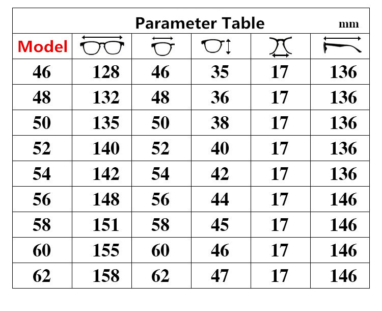 Méretek 46/48/50/52/54/58/60/62 Retro dekorációs szemüvegkeret Presbyopia üres szemüvegkeret lencsék nélkül Kopásálló