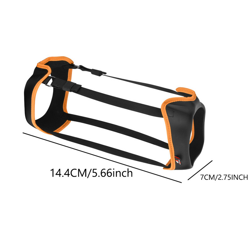 PU EVA garsiakalbio apsauginis dėklas, atsparus smūgiams garso dėžutės dangtelis su reguliuojamais pečių dirželiais, skirtas Anker Soundcore Motion Boom Plus