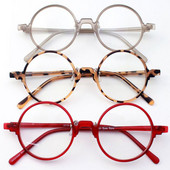 Novi ultra lagani vintage retro fleksibilni okrugli uniseks crni jantarno sivi crveni okviri za naočale naočale naočale RX prescription 3019
