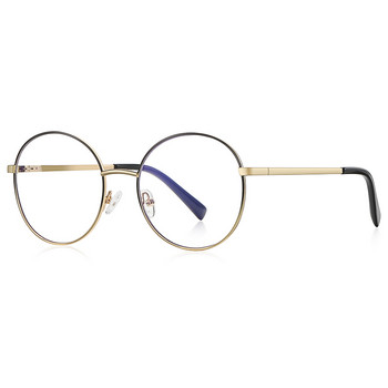 54 мм ретро очила против синя светлина кръгла многоъгълна метална рамка дамски мъжки модни очила унисекс очила 3082