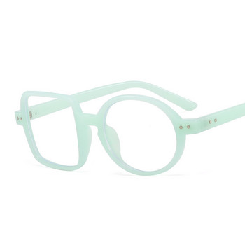 Модни кръгли квадратни рамки за очила Жени Мъже Прозрачни лещи Анти-синя светлина Очила Оптични очила Очила Забавни очила