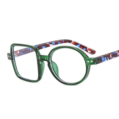 Moodsad ümmargused ruudukujulised prillid, raamid, naiste, meeste läbipaistvad läätsed, sinised heledad prillid, optilised prillid, naljakad prillid