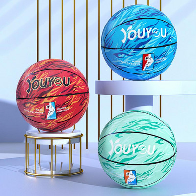 1 комплект баскетболна играчка, устойчива на износване, изящен модел, неплъзгаща се, непропусклива, устойчива на пробиване, тренировъчна 4 цвята, вътрешна, външна