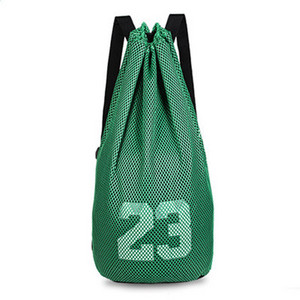 Nagy kosárlabda táskák labdákhoz húzózsinór hálós csomag Fitness Bucket Bag kültéri vízálló kosárlabda hátizsák Sport