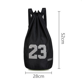 Μεγάλες τσάντες μπάσκετ για μπάλες Πακέτο με κορδόνι διχτυωτό τσάντα γυμναστικής Αδιάβροχο σακίδιο πλάτης μπάσκετ Αθλητισμός εξωτερικού χώρου