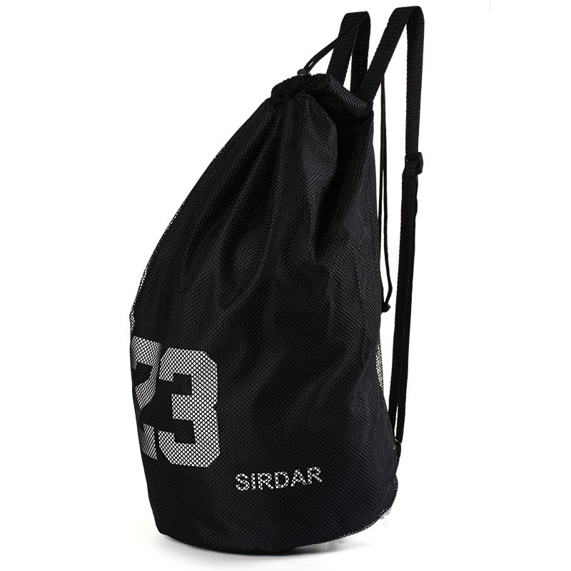 Nagy kosárlabda táskák labdákhoz húzózsinór hálós csomag Fitness Bucket Bag kültéri vízálló kosárlabda hátizsák Sport