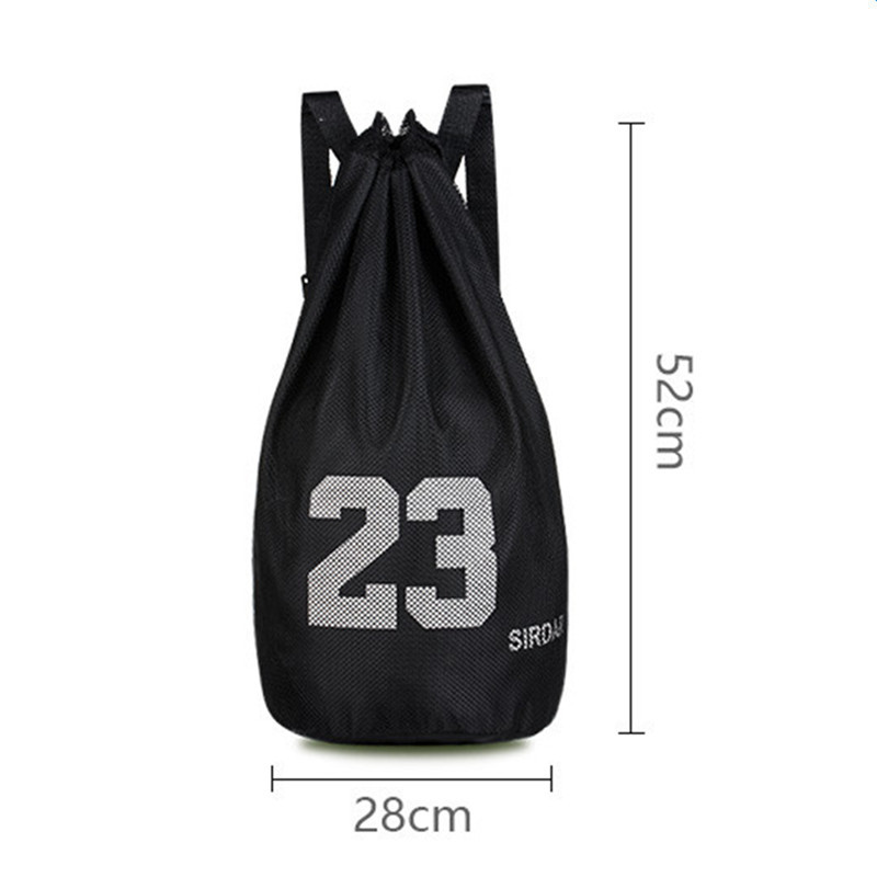 Nagy kosárlabda táskák labdákhoz húzózsinór hálós csomag Fitness Bucket Bag kültéri vízálló kosárlabda hátizsák Sport