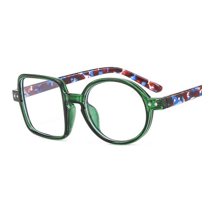 Πρωτοτυπία αστεία γυαλιά χορού χορού Προσωποποιημένο τετράγωνο κύκλο ταιριαστό χρώμα Γυαλιά γυαλιά Σκελετός Hip Hop Fashion Επίπεδα γυαλιά καθρέφτη