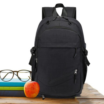 Ανδρικό σακίδιο μπάσκετ Τσάντες μπάσκετ με θύρα φόρτισης USB Σακίδιο πλάτης μεγάλης χωρητικότητας Υπαίθρια αθλητική καθημερινή σχολική τσάντα