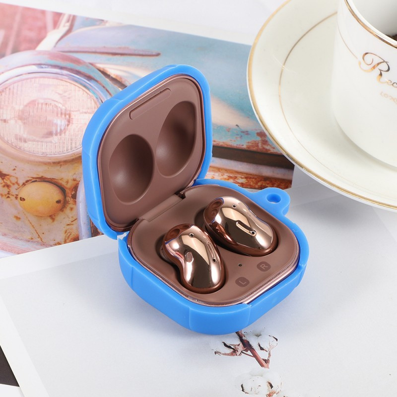 Skirtas Samsung Galaxy Buds 2Pro Buds 2 Minkštas silikoninis dėklas Buds Pro pumpurams Live vienspalvis dėklas Galaxy Buds 2 sagtimi