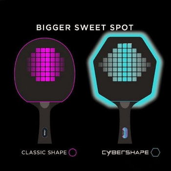 Дъска Cybershape Ръчно Shakehand Острие за тенис на маса Офанзивна крива Шестоъгълна бухалка за пинг-понг за Competiton