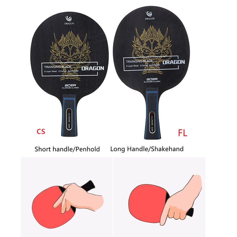 7-slojna oštrica za stolni tenis, profesionalna oštrica za stolni tenis, osnova, stolnoteniski reket, palica, veslo, držač reketa / shakehand grip
