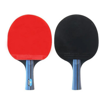 2PCS хилка за пинг-понг Комплект за тенис на маса за начинаещи Трениращи пъпки-в гумена хилка за тенис на маса Hight Quality Blade Bat