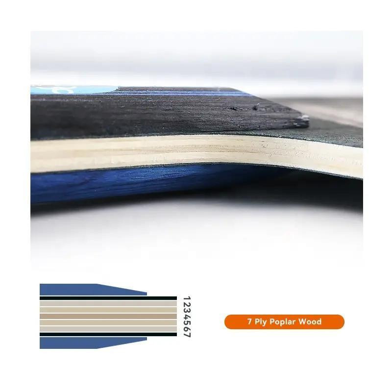 Σετ επιτραπέζιας αντισφαίρισης ρακέτας πινγκ πονγκ 2 τμχ για αρχάριους Εκπαιδευτικά σπυράκια από καουτσούκ Ρακέτα πινγκ πονγκ Υψηλής ποιότητας Μπατ λεπίδας