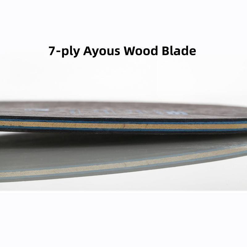 7-slojna Ayous Wood Ping Pong Blade Base Profesionalna stolnoteniska oštrica za napadnu dasku za reket Pingpong donja ploča Lagana