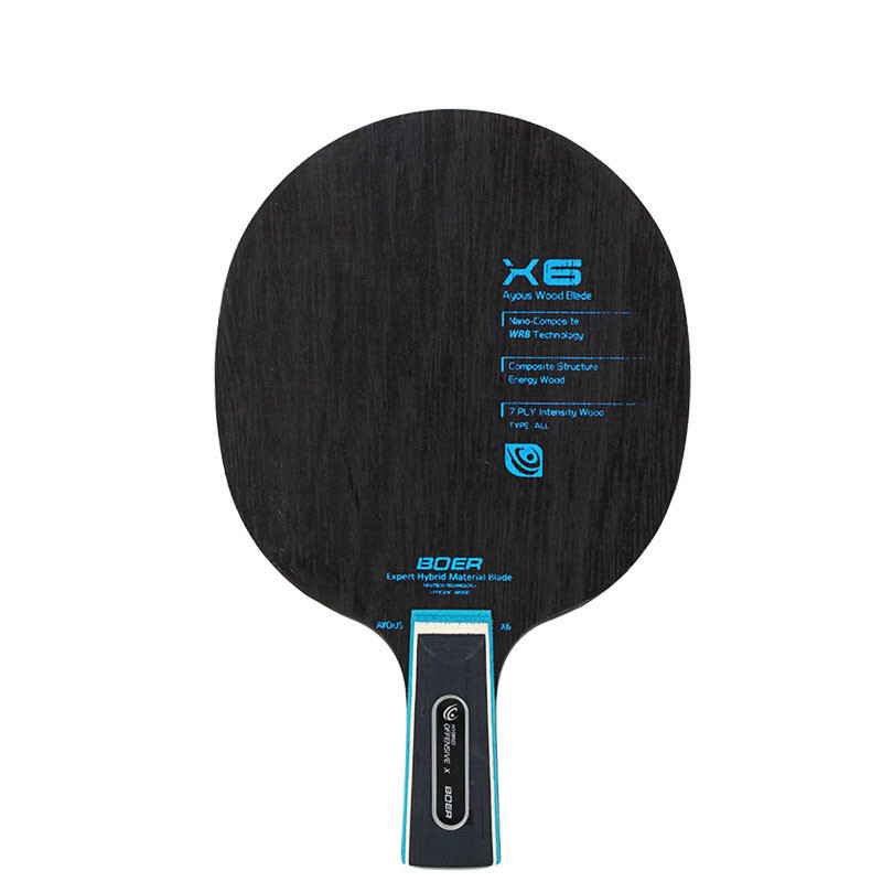 7-slojna Ayous Wood Ping Pong Blade Base Profesionalna stolnoteniska oštrica za napadnu dasku za reket Pingpong donja ploča Lagana
