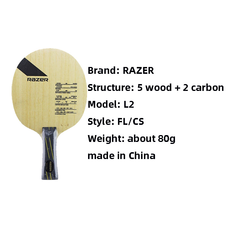 Razer reket za stolni tenis Blade (L1,L2,L8,L9) brza oštrica za ping pong za brzonapadajuće ofenzivne igrače