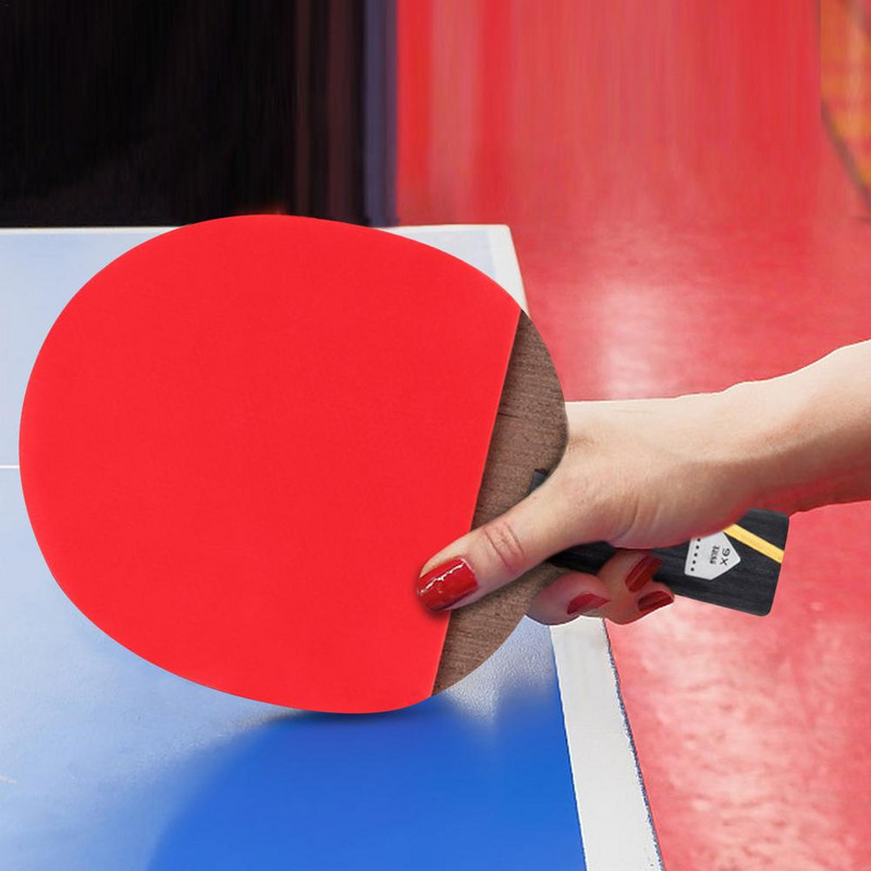 Rachetă de tenis de masă Rachetă de ping-pong 5 straturi Bâtă de ping-pong anti-șoc Coșuri cu două fețe în rachetă de tenis de masă cu 6 stele