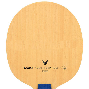 Γνήσια ρακέτα επιτραπέζιας αντισφαίρισης LOKI Violent 5 V5 (5 Ply Wood, Allround) Violent-5 κουπί για πινγκ πονγκ