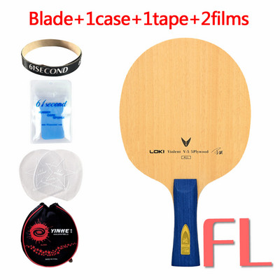 Rachetă originală cu lamă de tenis de masă LOKI Violent 5 V5 (5 straturi din lemn, allround) Violent-5 Ping Pong Bat Paddle