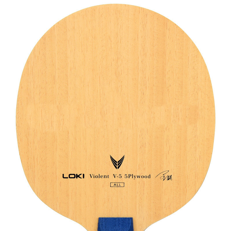 Rachetă originală cu lamă de tenis de masă LOKI Violent 5 V5 (5 straturi din lemn, allround) Violent-5 Ping Pong Bat Paddle