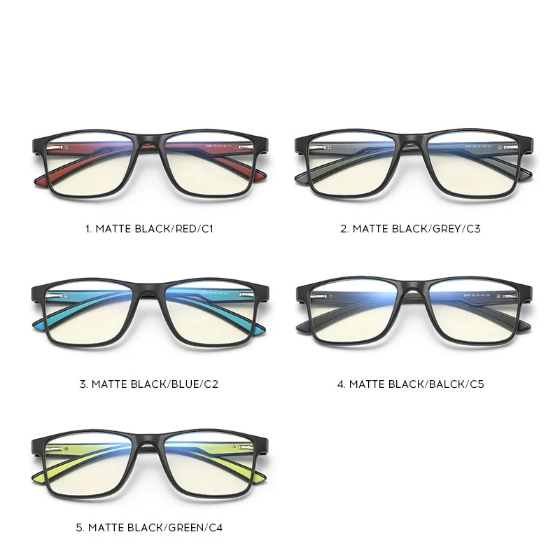 MenTR90 Business Square Ochelari de calculator Femei Ochelari de vedere cu prescripție Miopie Rame optice