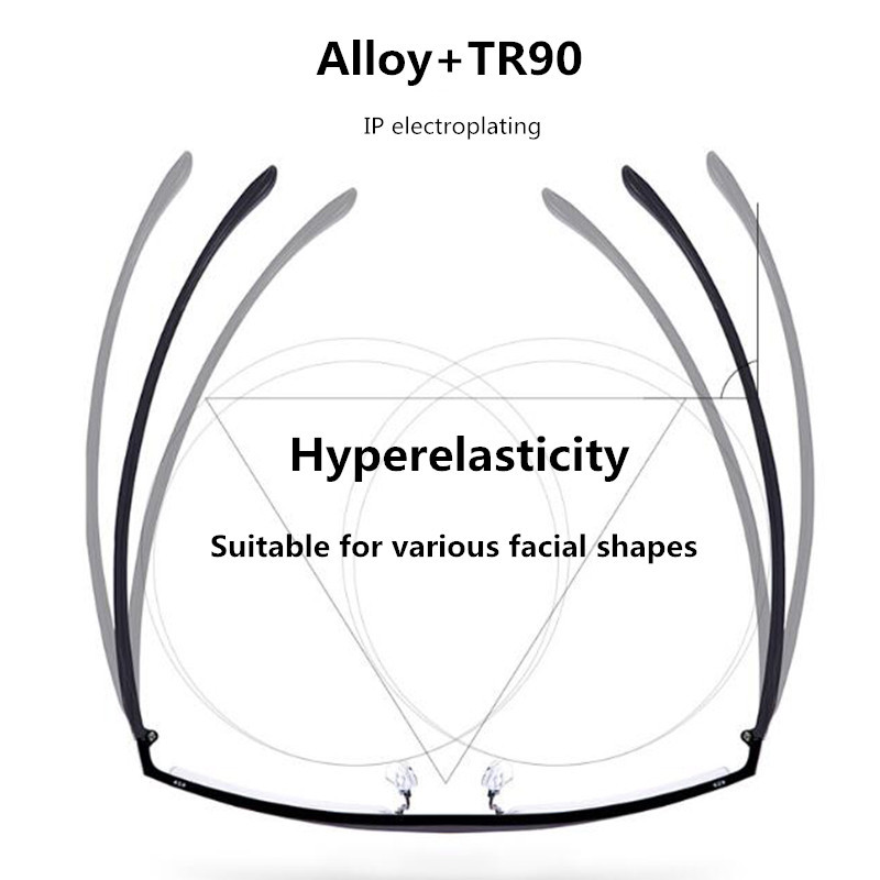 τετράγωνα γυαλιά ανδρικός σκελετός P8332 Ρετρό οπτική συνταγή Μυωπία Υπερμετρωπία Υπερελαφρύ μεγάλο κουτί Γυαλιά Οράσεως Ανδρικά Γυαλιά TR90