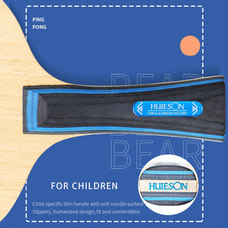 1vnt 5 sluoksnių vaikiškas stalo teniso ašmenų treniruoklis Purewood mielas žaidimo padelis FL CS trumpos ilgos rankenos vaikų stalo teniso treniruoklis