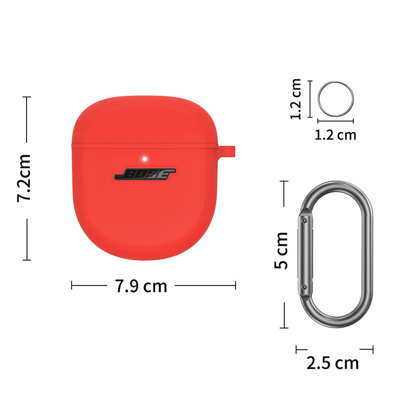 Zaštitna torbica za Boses QuietComfort Earbuds II Silikonski zaštitni poklopac Torbica za slušalice za BOSE QC Earbuds 2 Poklopac otporan na prašinu