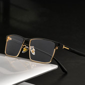 Kvadratni poslovni aluminijski muški okvir za dioptrijska stakla, okviri za naočale za kratkovidnost F9952