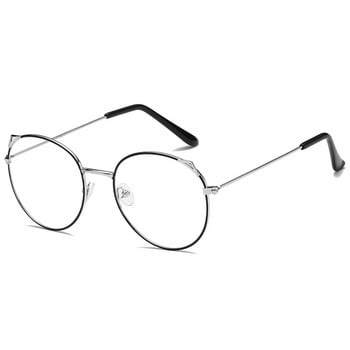 Cute Cat Ear Glasses Super Cute Anti Blue Light Γυαλιά Clear Glasses Zero Degree γυαλιά Σκελετοί Γυναικεία ψεύτικα γυαλιά