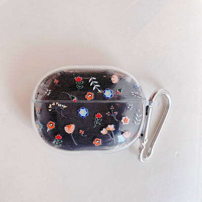 Χαριτωμένη προστατευτική θήκη ακουστικών λουλουδιών για Xiaomi Redmi Buds 3 Lite TWS Transparent Soft Buds 3 Pro 4 Earphone Charging Box