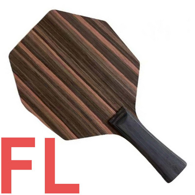 Küberkujuline eebenipuu materjal lauatennise tera reketi ründav kõver kuusnurkne lauatennise tera