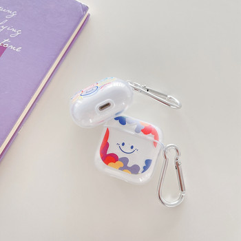 Smiley Soft Clear Silicone Shell Earphone For Mini Pro 4 TWS For Air Pro 4 5 Earphone Case For For Mini Pro 5 TWS Capa Fundas