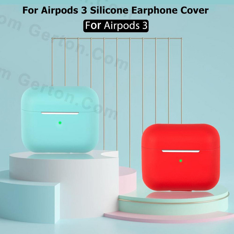 Мек силиконов калъф за Airpods 3 Cover Защитен калъф за безжични слушалки за Apple airpods 3 Generation Cover 2021 Shell Case