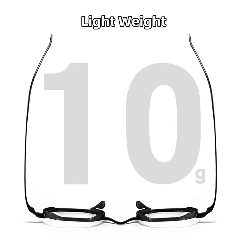 Stilingas naujo modelio šviesus retro bronzinis gryno titano prekės ženklo dizainas, netaisyklingas daugiakampis anti mėlynas šviesus vyriškų akinių rėmelis