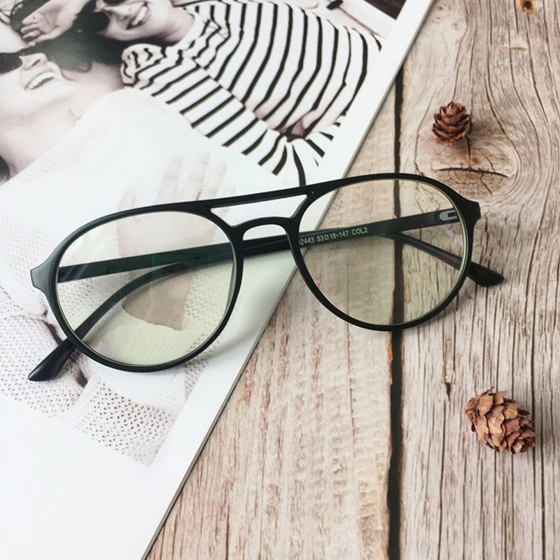 Vintage ρετρό στρογγυλά γυαλιά, επώνυμα σχεδιαστής γυναικείων γυαλιών μόδας ανδρών Οπτικά γυαλιά ματιών Σκελετός Clear Lens Eyewear