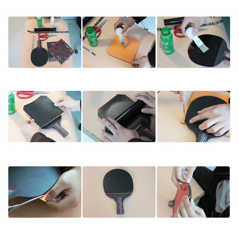 Guma + kempinė stalo tenisas, didelio elastingumo kempinė guma stalo teniso lazdos pakeitimo kempinė 2,1 mm