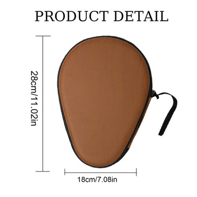 Asztalitenisz ütő tárolótáskák Pingpong Hard Shell tok Pingpong ütőkészlet Tök alakú hordozható asztalitenisz ütőhuzat
