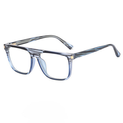 56640 Vintage Men Optical Spectacle Frame Grain of Wood Anti Blue γυαλιά υπολογιστή με άνοιξη μεντεσέδες συνταγογραφούμενα γυαλιά