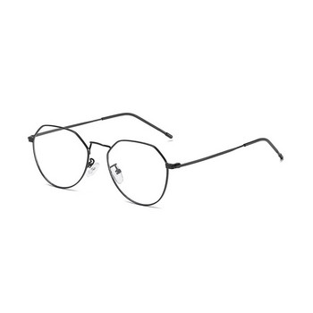 Ρετρό πολυγωνικό μεταλλικό σκελετό γυαλιών για γυναίκες και άντρες Full Rim Anti-Blue Ray Spectacles Myopia Hot Selling