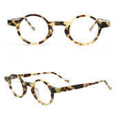 Retro naiste ümmargused prilliraamid meeste optilised prillid retseptiga prillid, läbipaistvad merevaigukollased, leopardimustriga prillid, vanad hallid