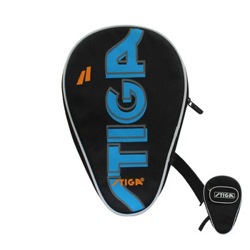 STIGA Черен или син калъф за тенис на маса Висококачествена чанта за ракети за пинг-понг Капак с цип