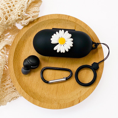 Κάλυμμα ακουστικών DIY Cartoon για θήκη Sony WF-C500 με Αξεσουάρ θήκης σιλικόνης Ασύρματο κουτί ακουστικών Bluetooth με κορδόνι