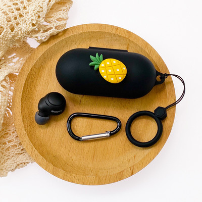 Κάλυμμα ακουστικών DIY Cartoon για θήκη Sony WF-C500 με Αξεσουάρ θήκης σιλικόνης Ασύρματο κουτί ακουστικών Bluetooth με κορδόνι